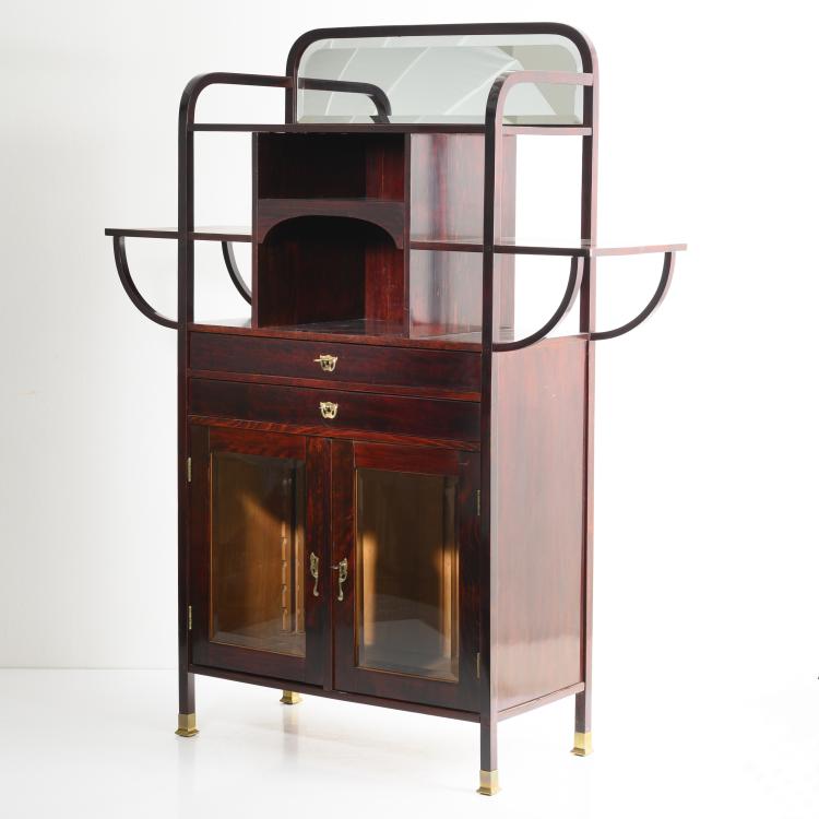Hauptbild zu Objekt, Vitrinenschrank, um 1905, Thonet, Wien, 159C 628