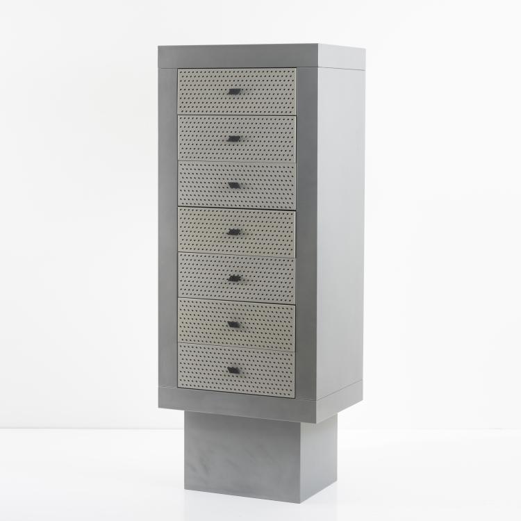 Hauptbild zu Objekt, Schubladenschrank / Kommode 'Settimanale', um 1985, Matteo Thun, Bieffeplast, Padua, 158A 294