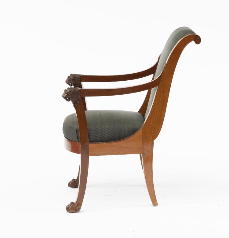 Bild 1 zu Objekt, Armchair 'Lion heads', c. 1850, Frankreich, 159C 658