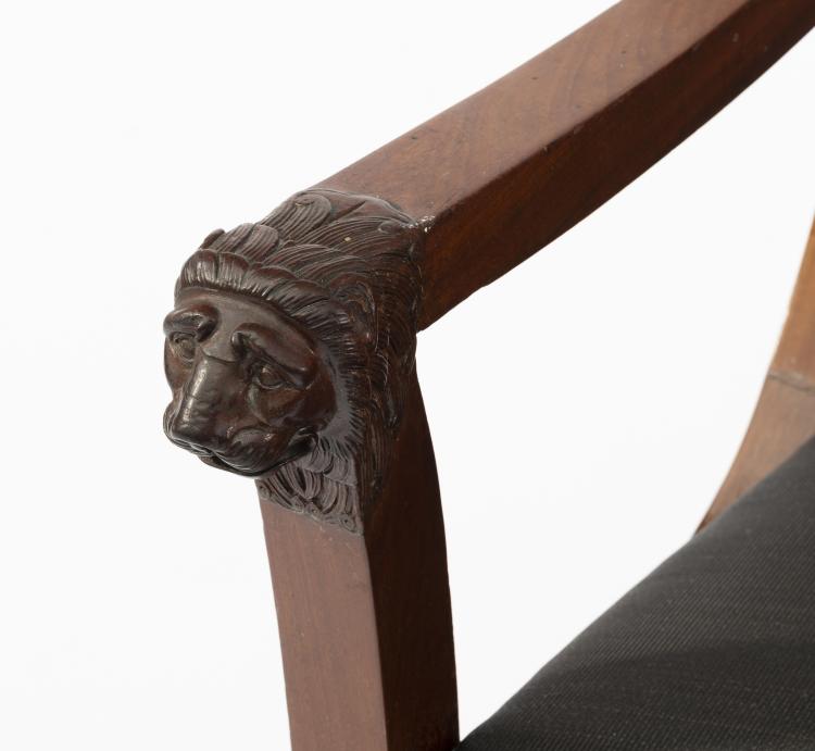 Bild 4 zu Objekt, Armchair 'Lion heads', c. 1850, Frankreich, 159C 658