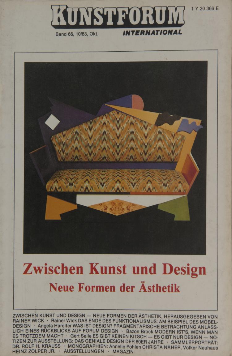 Bild 4 zu Objekt, Mixed lot of 6 books: 80s Style, Unmittelbare Vergangenheit, Markierungen, Prototypen der Designwerkstatt, Kunstforum 66 and 67, Fachliteratur, 158B 540