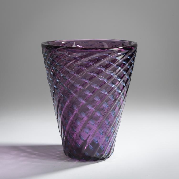 Bild 1 zu Objekt, 'Griglia' vase, c. 1961, Archimede Seguso, Seguso, Archimede, Murano, 158C 995
