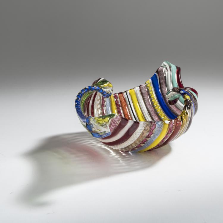Bild 2 zu Objekt, 'A canne' bowl, c. 1955, Anzolo Fuga, A.Ve.M., Murano, 158C 955