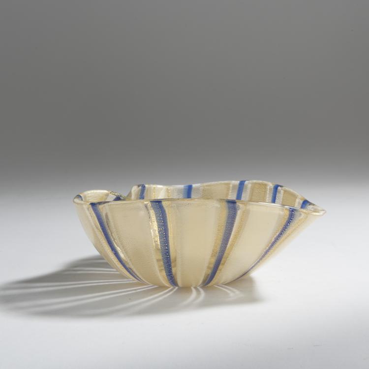 Hauptbild zu Objekt, 'A canne' bowl, c. 1948, Flavio Poli, Seguso Vetri d'Arte, Murano, 158C 911