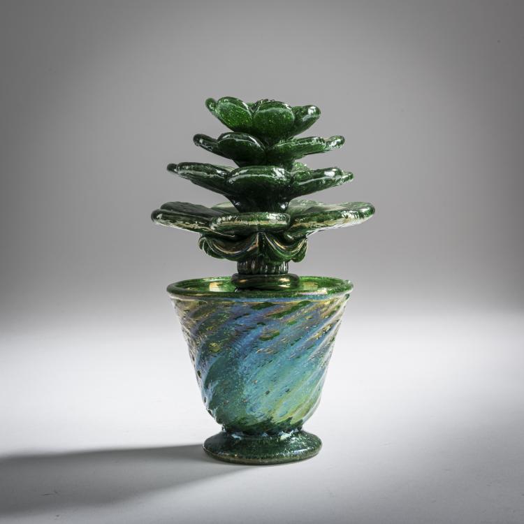Hauptbild zu Objekt, 'Pianta grassa pulegoso', um 1938, Flavio Poli, Seguso Vetri d'Arte, Murano, 158C 905