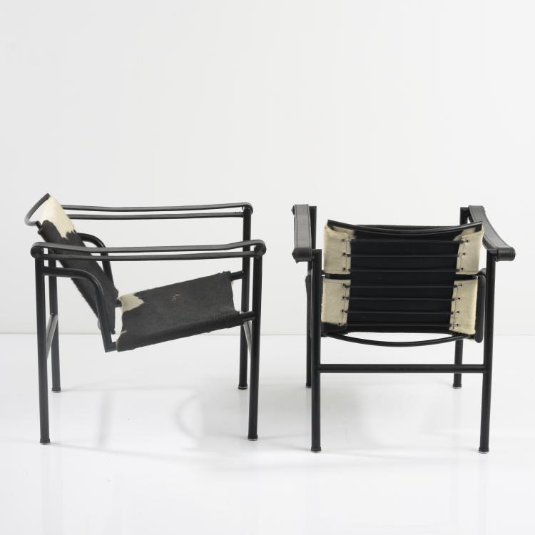 Bild 2 zu Objekt, 2 'LC 1' armchairs, 1928, Cassina, Mailand (zugeschrieben), 158B 347
