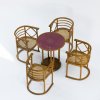 4 'Cabaret Fledermaus' chairs and table, 1906/07