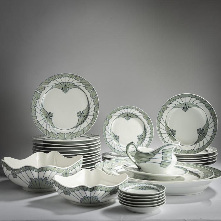 Bild 4 zu Objekt, Speiseservice 'Fl&uuml;gelmuster', 1901, Rudolf Hentschel, Meissen, KPM, 159C 516