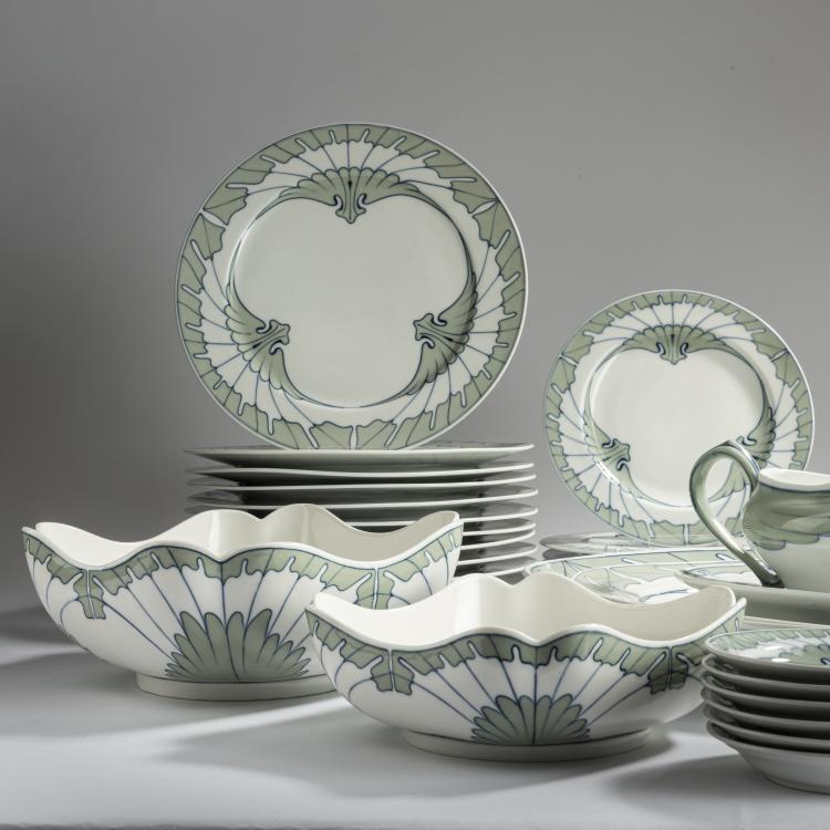 Bild 5 zu Objekt, Speiseservice 'Fl&uuml;gelmuster', 1901, Rudolf Hentschel, Meissen, KPM, 159C 516
