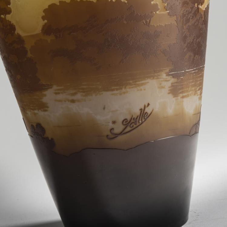 Bild 4 zu Objekt, Vase 'Paysage', 1905-08, Gall&eacute;, Etablissements, Nancy, 159B 185