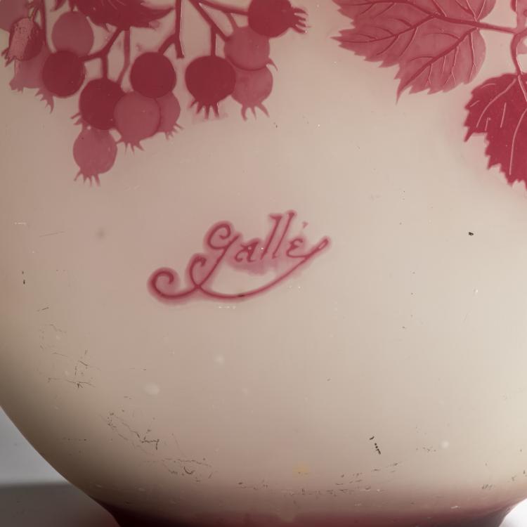 Bild 4 zu Objekt, Henkelvase 'Groseilles', 1908-20, Gall&eacute;, Etablissements, Nancy, 159B 189