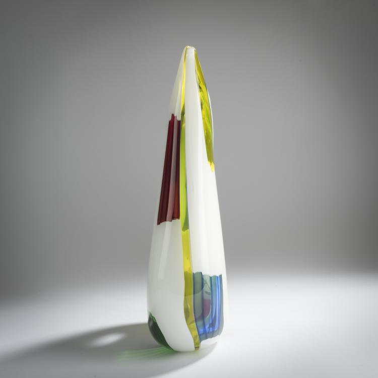 Bild 4 zu Objekt, 'Bandierine' vase, 1956, Anzolo Fuga, A.Ve.M., Murano, 158C 958