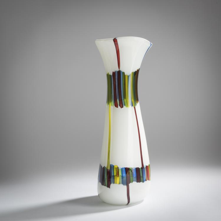 Bild 1 zu Objekt, 'A canne' vase, c. 1956, Anzolo Fuga, A.Ve.M., Murano, 158C 960