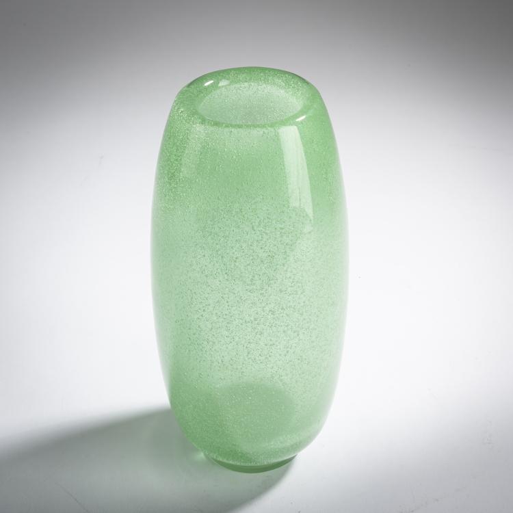 Bild 1 zu Objekt, 'Sommerso a bollicine' vase, 1932/33, Carlo Scarpa, Venini & C., Murano, 158C 794