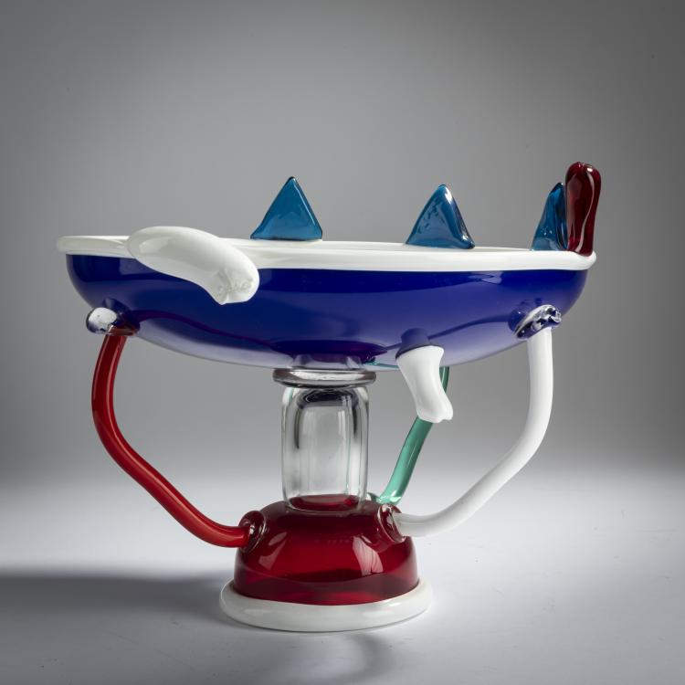 Bild 2 zu Objekt, 'Sol' fruit bowl , 1982, Ettore Sottsass, Compagnia Vetraria Muranese srl, Venedig; Memphis, Mailand, 158A 279