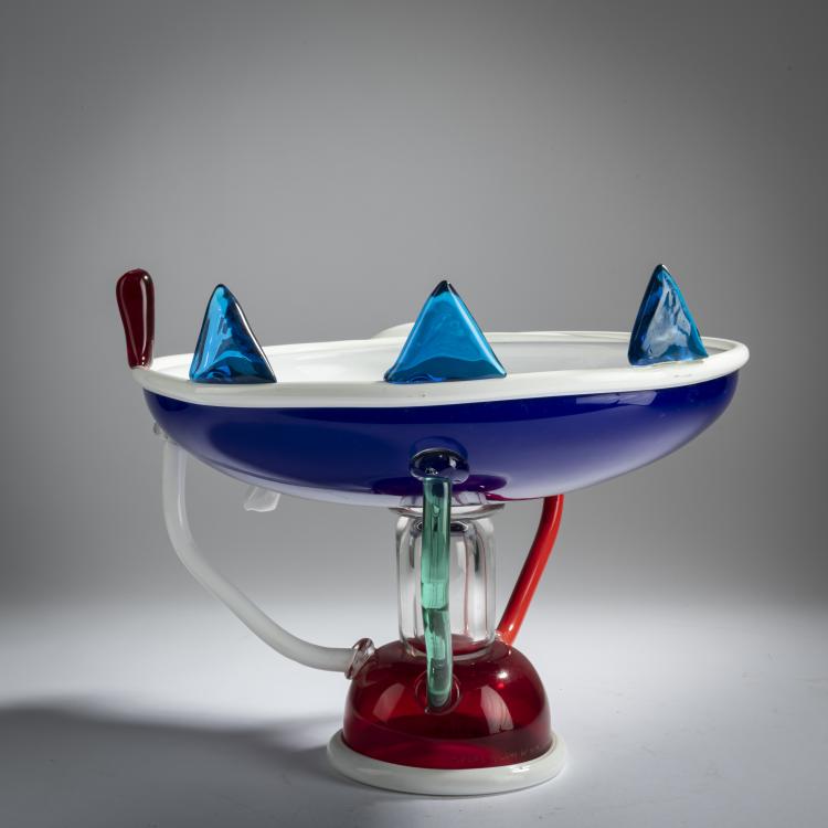 Bild 4 zu Objekt, 'Sol' fruit bowl , 1982, Ettore Sottsass, Compagnia Vetraria Muranese srl, Venedig; Memphis, Mailand, 158A 279