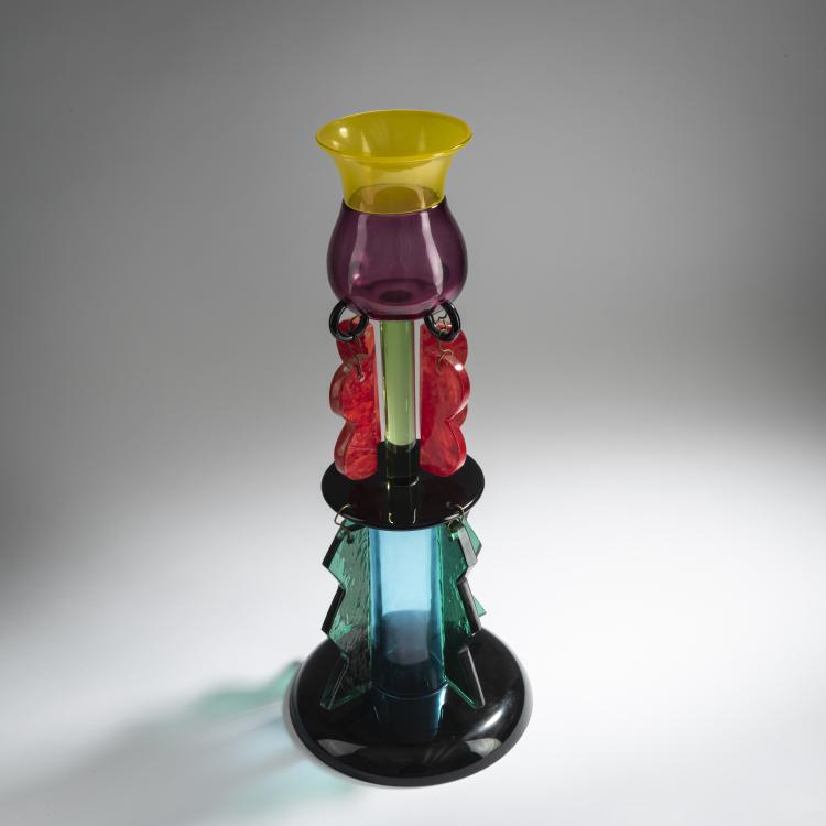 Bild 5 zu Objekt, 'Clesitera' object, 1986, Ettore Sottsass, Toso Vetri d'Arte, Murano f&uuml;r Memphis, Mailand, 158A 282