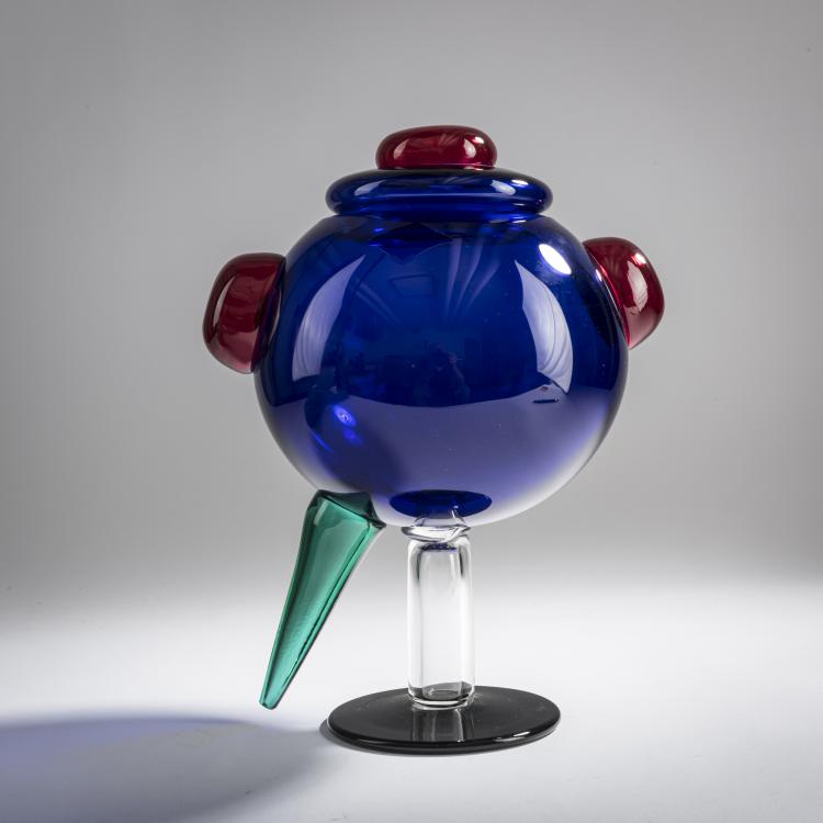 Bild 1 zu Objekt, 'Rigel' glass object, 1982, Marco Zanini, Toso Vetri d'Arte, Murano Memphis, Mailand, 158A 280
