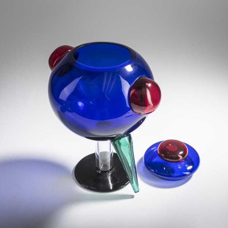 Bild 3 zu Objekt, 'Rigel' glass object, 1982, Marco Zanini, Toso Vetri d'Arte, Murano Memphis, Mailand, 158A 280
