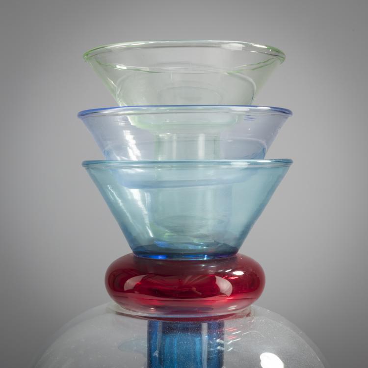 Bild 1 zu Objekt, 'Alpha Centauri Flower' vase, 1982, Marco Zanini, Toso Vetri d'Arte; Memphis, Mailand, 158A 281