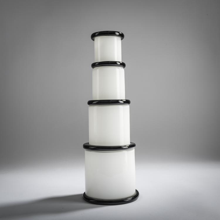 Hauptbild zu Objekt, 'Morosina' vase, 1974, Ettore Sottsass, Vetreria Vistosi, Murano, 158A 278