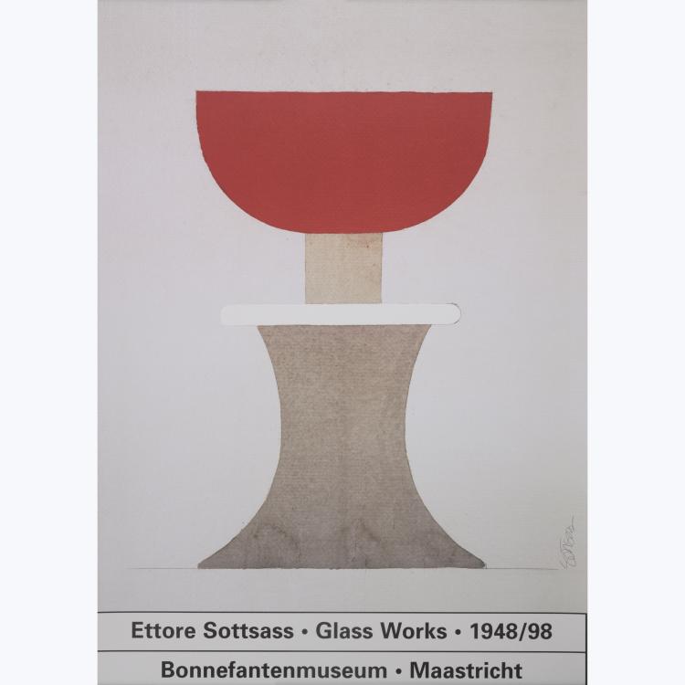 Hauptbild zu Objekt, 'Ettore Sottsass Glass Works' poster, 1998, Ettore Sottsass, 158A 120