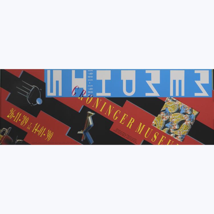 Hauptbild zu Objekt, Drei Plakate 'Memphis, Groninger Museum', 1989, Mike Bink,Swip Stolk, Memphis, Mailand, 158A 119