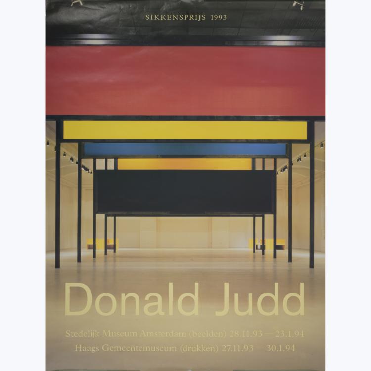 Hauptbild zu Objekt, Plakat 'Donald Judd - Sikkensprijs 1993', 158B 471