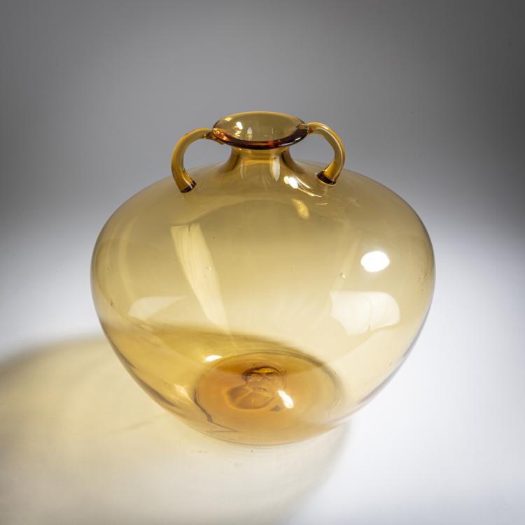 Bild 1 zu Objekt, Handle vase, c. 1925, Vittorio Zecchin (attributed), Cappellin, M.V.M., Murano (zugeschrieben), 158C 777
