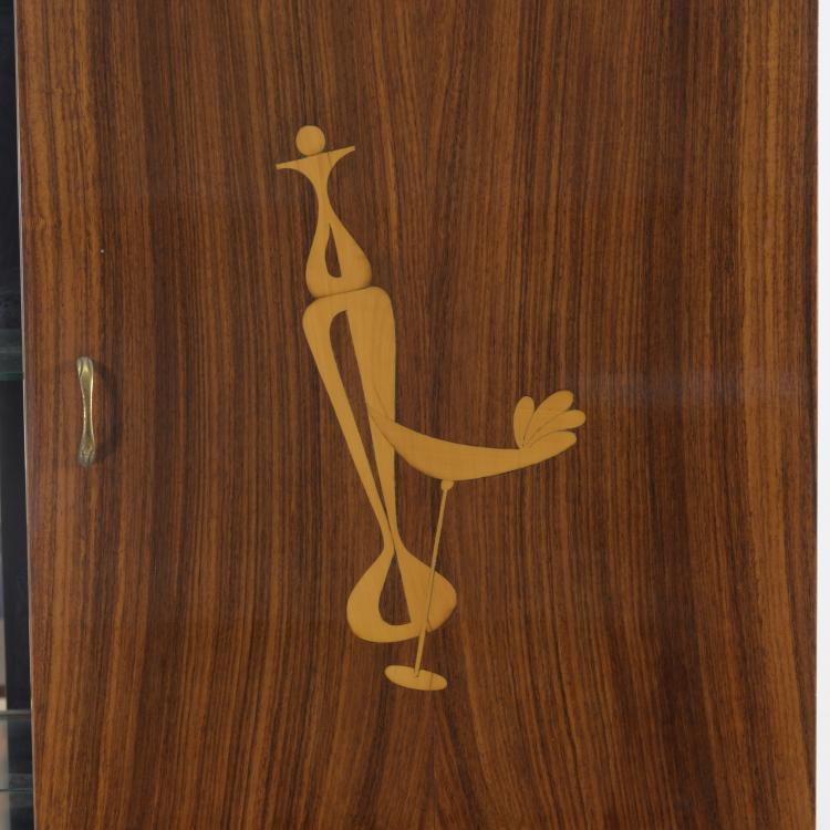 Bild 3 zu Objekt, Bar shelf and counter, 2 bar stools, c. 1955, Italien, 158A 59