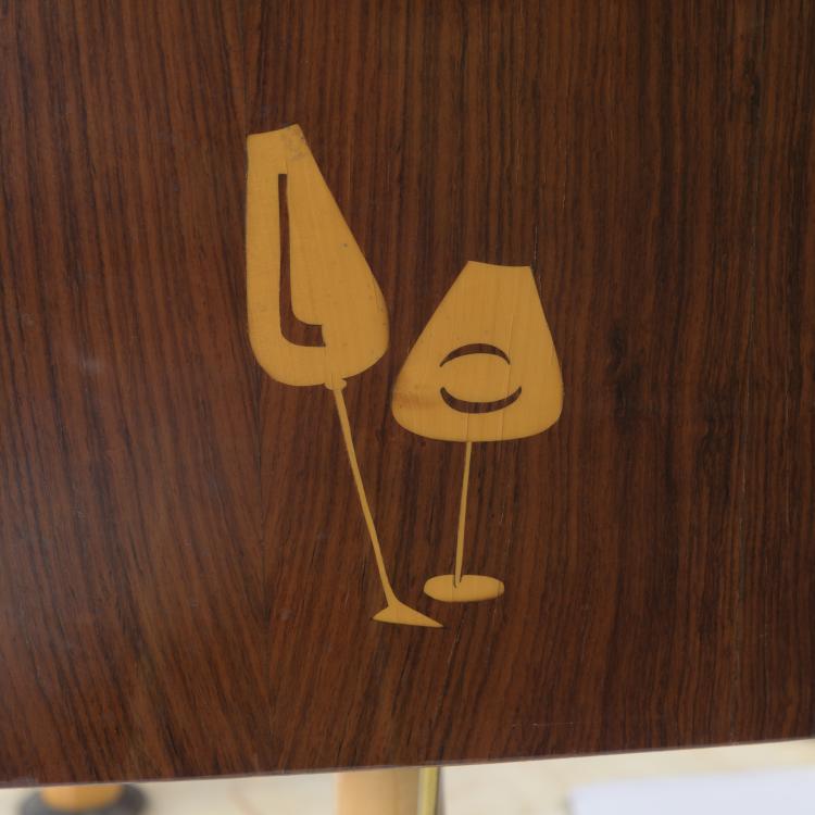 Bild 4 zu Objekt, Bar shelf and counter, 2 bar stools, c. 1955, Italien, 158A 59