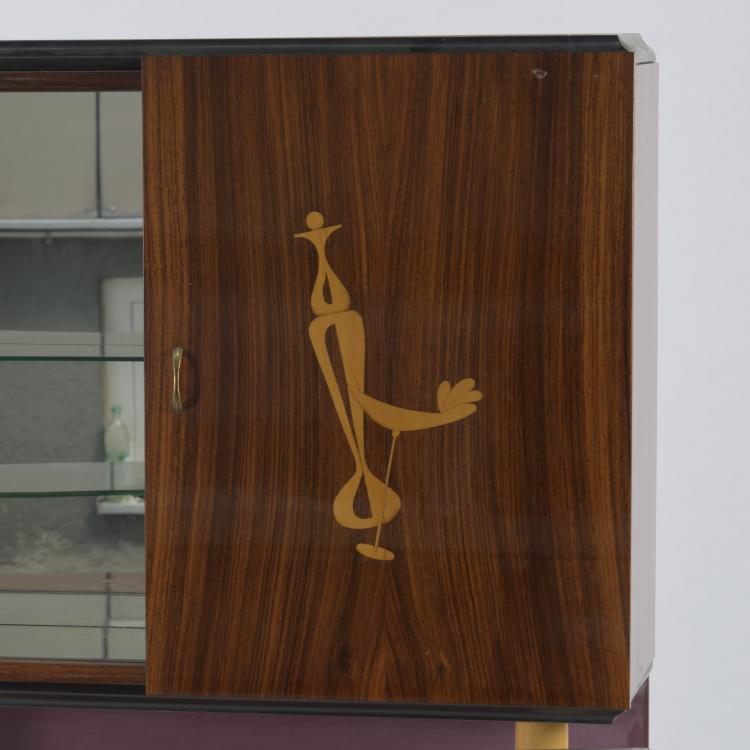 Bild 7 zu Objekt, Bar shelf and counter, 2 bar stools, c. 1955, Italien, 158A 59