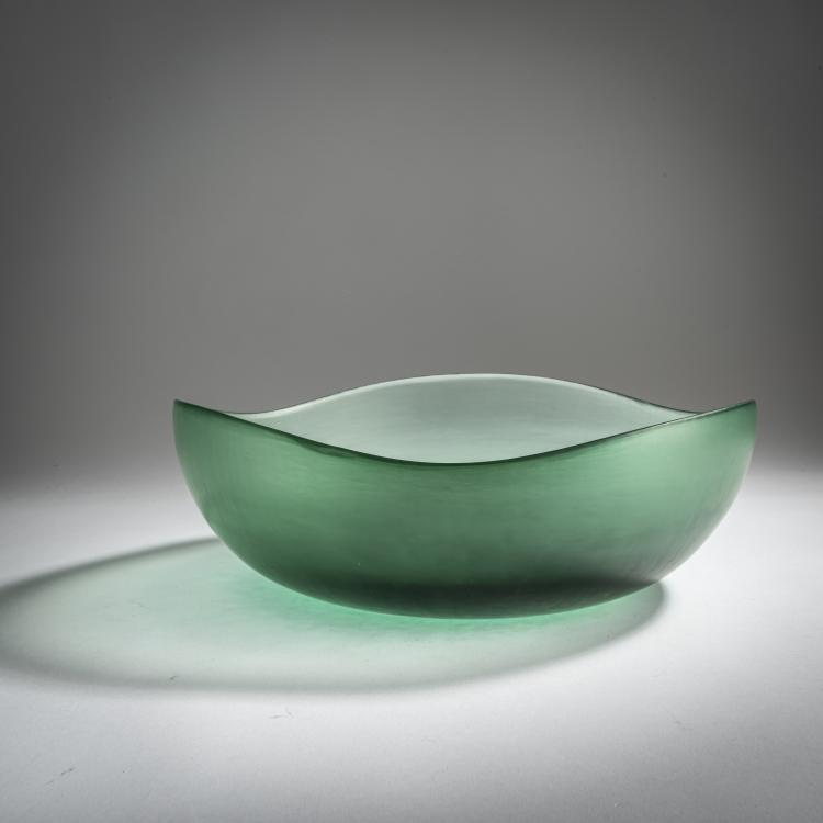 Hauptbild zu Objekt, 'Battuto' bowl, 1960s, Tobia Scarpa, Venini & C., Murano, 158C 842