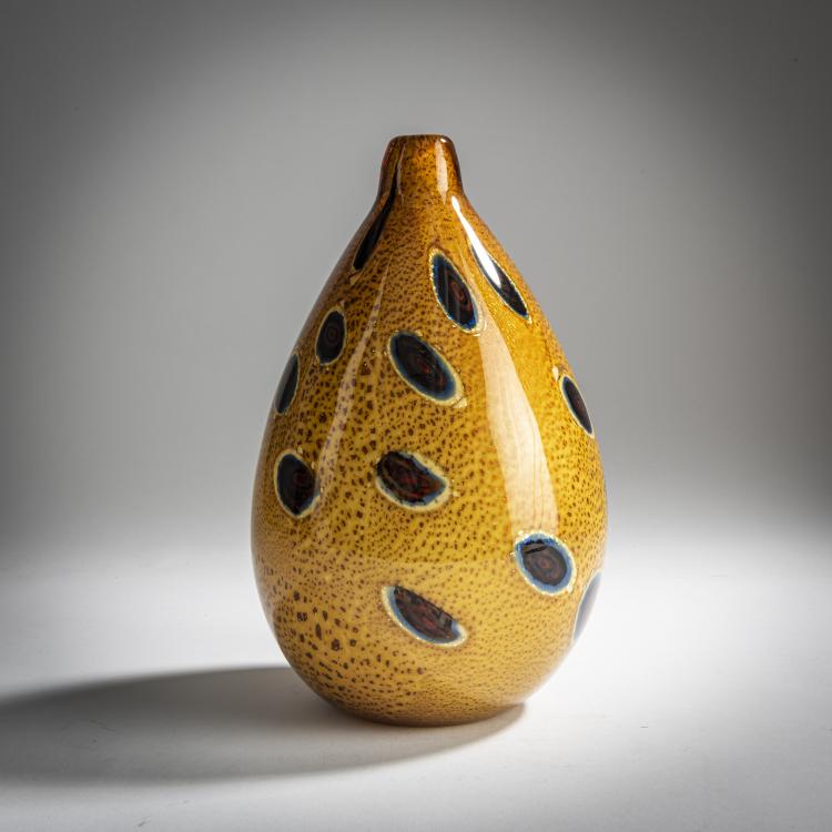 Hauptbild zu Objekt, 'A reazione policrome' vase, c. 1952, Giulio Radi, A.Ve.M., Murano, 158C 952