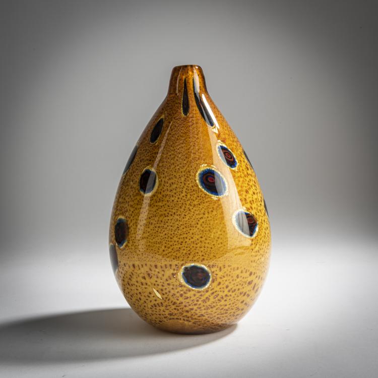 Bild 1 zu Objekt, 'A reazione policrome' vase, c. 1952, Giulio Radi, A.Ve.M., Murano, 158C 952