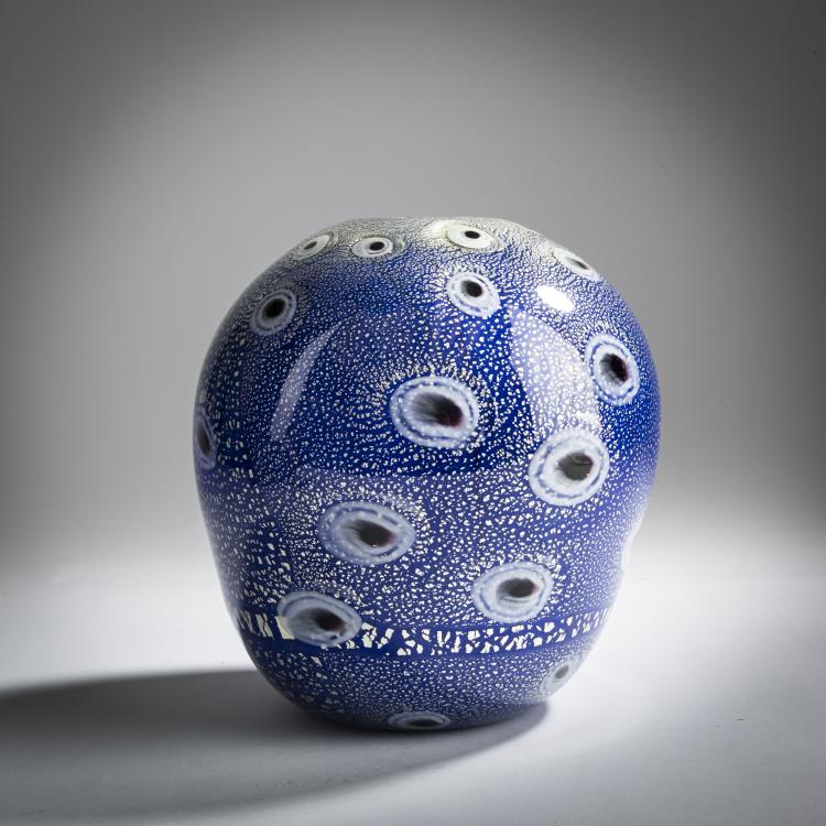 Bild 1 zu Objekt, 'A reazione policrome' vase, c. 1952, Giulio Radi, A.Ve.M., Murano, 158C 953