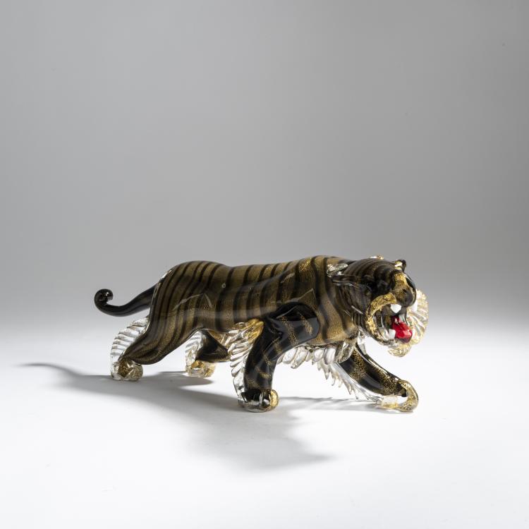 Bild 1 zu Objekt, Tiger, c. 1948, A.Ve.M., Murano, 158C 949