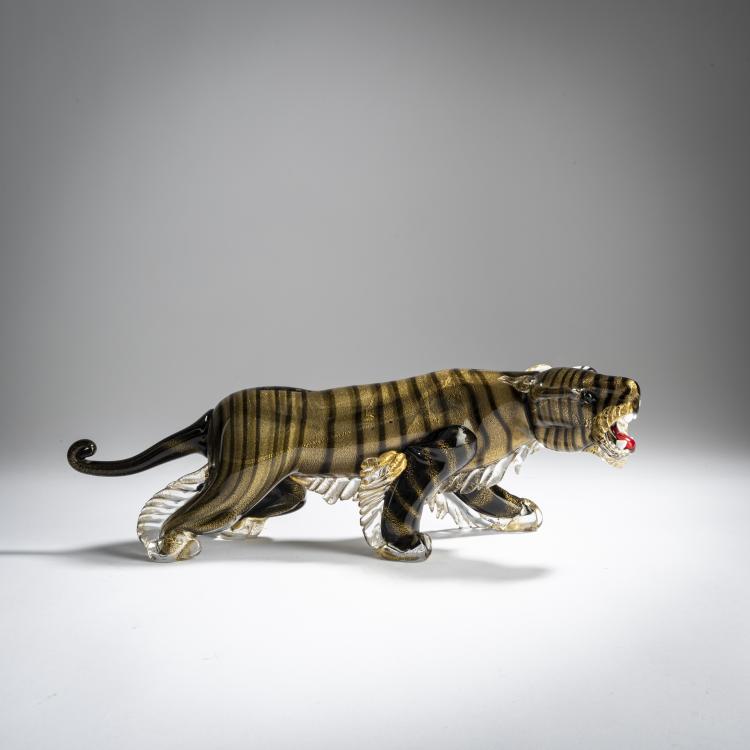 Bild 2 zu Objekt, Tiger, c. 1948, A.Ve.M., Murano, 158C 949