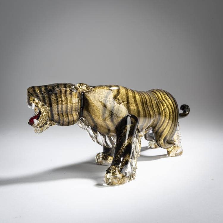 Bild 3 zu Objekt, Tiger, c. 1948, A.Ve.M., Murano, 158C 949