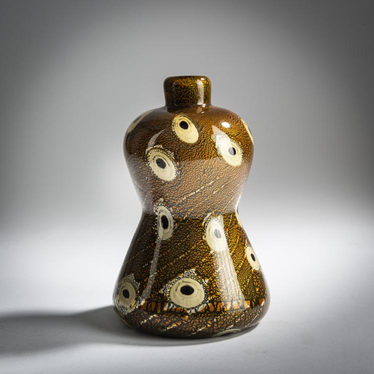 Bild 1 zu Objekt, 'A reazione policrome' vase, c. 1952, Giulio Radi, A.Ve.M., Murano, 158C 954