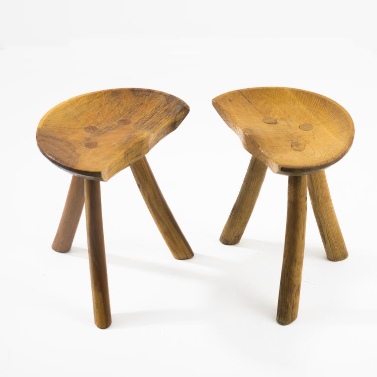 Hauptbild zu Objekt, 2 stools, 1960s, Italien, 158A 165