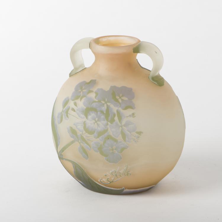 Bild 1 zu Objekt, Henkelvase 'Hortensias', 1905-08, Gall&eacute;, Etablissements, Nancy, 159B 186