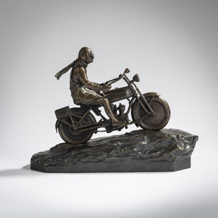 Bild 1 zu Objekt, Motorcyclist, 1920s, Richard Thuss, Argentor, Wien, 159C 397