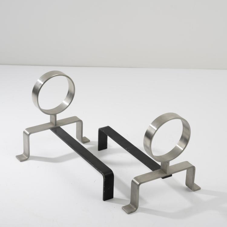 Bild 1 zu Objekt, 2 firedogs, 1970s, Italien, 158A 110