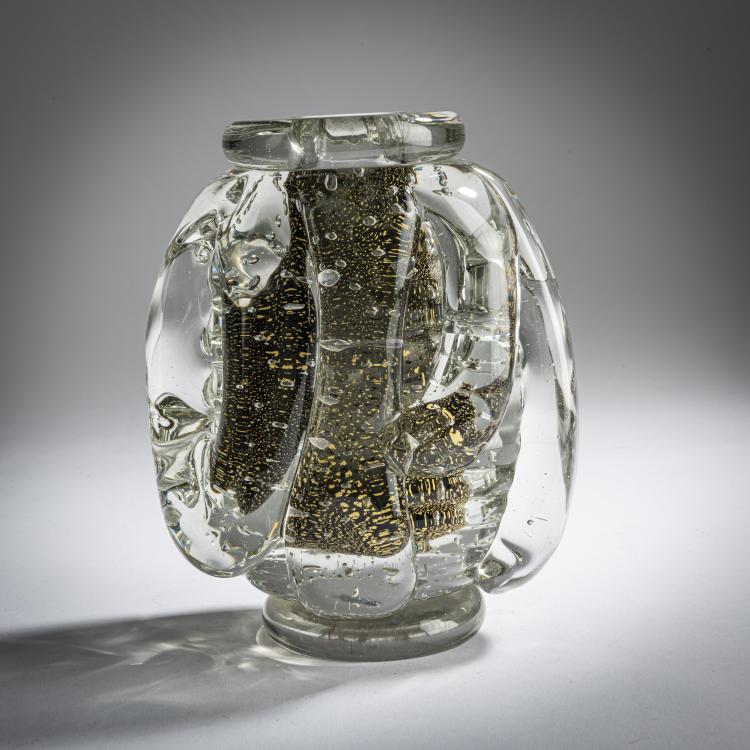 Bild 2 zu Objekt, 'Grigio oro' vase, 1936, Flavio Poli, Seguso Vetri d'Arte, Murano, 158C 903