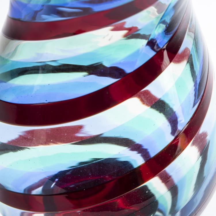 Bild 2 zu Objekt, 'A fasce ritorte' lantern with candlestick, c. 1955, Fulvio Bianconi, Venini & C., Murano, 158C 832