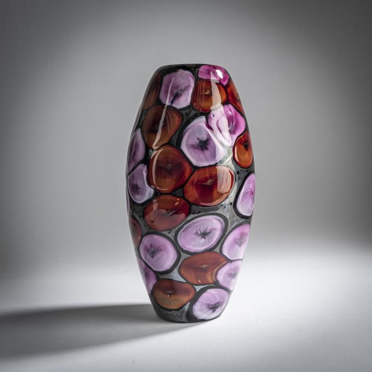 Bild 1 zu Objekt, 'Nerox a petoni' vase, c. 1960, Ermanno Toso, Toso, Fratelli, Murano, 158C 975