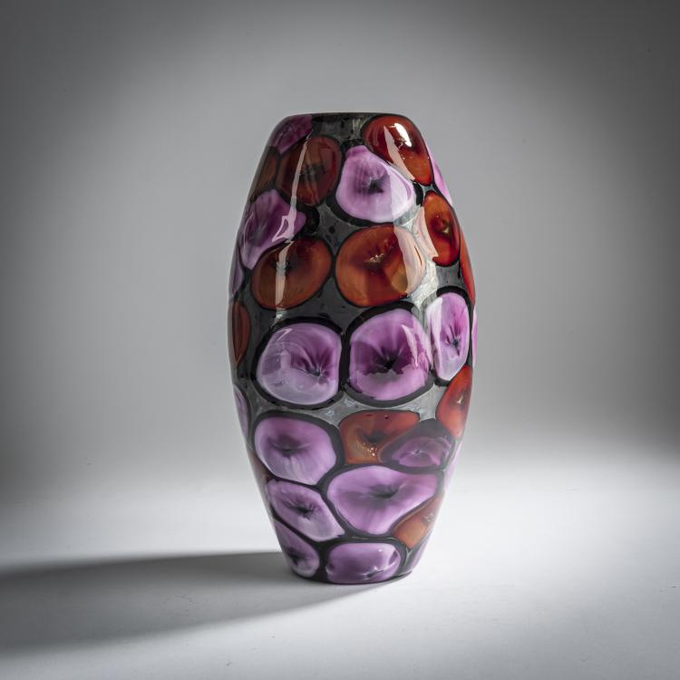 Bild 4 zu Objekt, 'Nerox a petoni' vase, c. 1960, Ermanno Toso, Toso, Fratelli, Murano, 158C 975