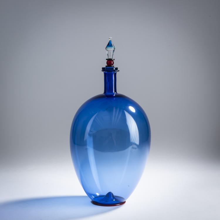 Hauptbild zu Objekt, Bottle with stopper, 1989, Yoichi Ohira, De Majo, Murano, 158C 1006