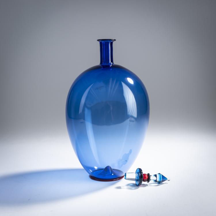Bild 1 zu Objekt, Bottle with stopper, 1989, Yoichi Ohira, De Majo, Murano, 158C 1006